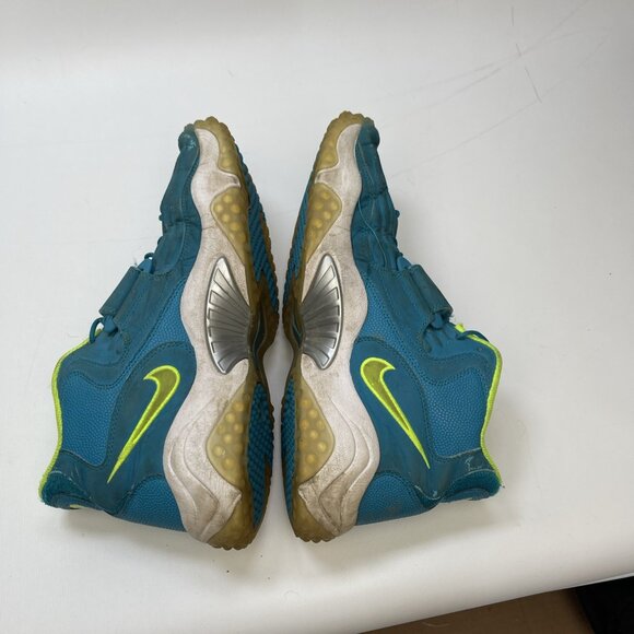 Nike Air Zoom Turf Jet 97 Blue Leather / Neon Green 554989-400 Men Sz 12.5 US - Picture 11 of 16